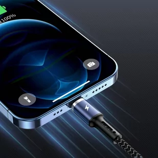 WK Design Kingkong kabel USB - Micro USB Power Delivery QuickCharge 3 A 1 m czarny (WDC-128m) - Kable USB - miniaturka - grafika 4