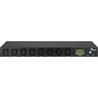 Inne akcesoria audio-wideo - Inter-Tech PDU SA-0816 rozdzielacz zasilania PDU 8 x gniazdo sieciowe Czarny - miniaturka - grafika 1
