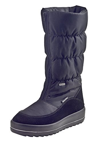 Manitu 990631 damskie buty zimowe z ciepłą wyściółką, czarny - czarny - 38 EU