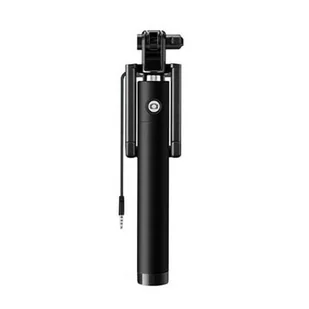 Monopod Grove, kijek do Selfie wysięgnik z kabelkiem do Xperia E4 - czarny. - Monopody - miniaturka - grafika 1