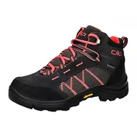 Buty dla chłopców - CMP Kids Thiamat Mid 2.0 Trekking Shoe WP, Unisex-Dla dzieci i młodzieży, Tytan Pink Fluo, 36 EU - miniaturka - grafika 1