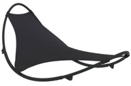 Leżaki ogrodowe - Elior Czarny leżak ogrodowy na biegunach F3-T74 - miniaturka - grafika 1