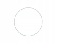 Wyposażenie pokoiku dziecięcego - ring 6szt. metalowy biały śr. 18 cm RB-18 - miniaturka - grafika 1