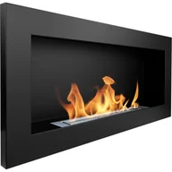 Biokominki - Biokominek 900 x 400 mm czarny mat - miniaturka - grafika 1