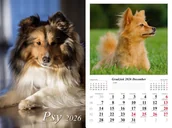 Kalendarze - Kalendarz ścienny 2026 Psy - kalendarz - miniaturka - grafika 1