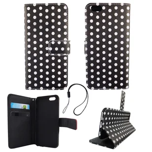 Etui na telefon komórkowy Apple iPhone 6 / 6s Polka Dot Black White - Etui i futerały do telefonów - miniaturka - grafika 1