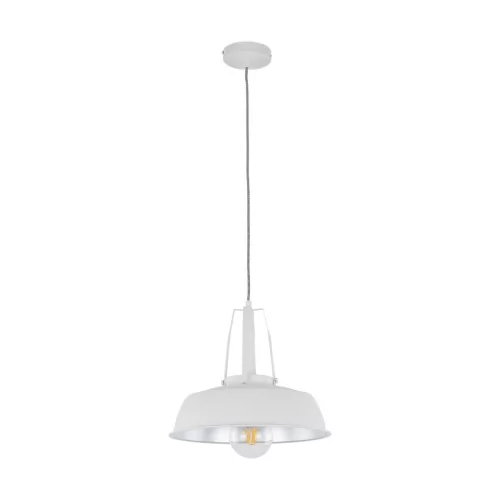 Italux Lampa wisząca Paloma MDM-3619 1M W+SL biały biały srebrny MDM-3619/1M W+SL