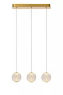 Lucide Cintra 13499/12/60 lampa wisząca zwis 3x12,6W LED 2700 złota - Lampy sufitowe - miniaturka - grafika 1