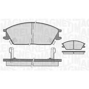 Klocki hamulcowe - komplet MAGNETI MARELLI 363916060459 - Klocki hamulcowe - miniaturka - grafika 1