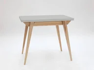 Stoły - Stół ENVELOPE Rozkładany 90x65cm Jasnoszary - miniaturka - grafika 1