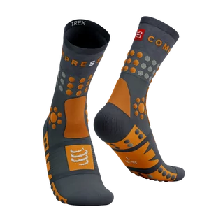 COMPRESSPORT skarpetki trekkingowe TREKKING SOCKS magent/autumn glory - Skarpetki sportowe męskie - miniaturka - grafika 1