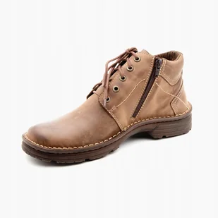 MAXIMUS ocieplane wygodne polskie trzewiki skórzane kozaki 024 brązowe 44 - Botki męskie MAXIMUS ocieplane wygodne polskie trzewiki skórzane kozaki 024 brązowe 44 - Botki męskie - miniaturka - grafika 1