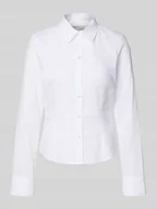 Koszule damskie - Bluzka koszulowa wąska z czystej bawełny - miniaturka - grafika 1