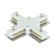 Akcesoria do oświetlenia - Ideus Krzyżowy łącznik Connector X 04034 metalowy do szynoprzewodu biały - miniaturka - grafika 1