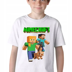P205 KOSZULKA DZIECIĘCA GRA MINECRAFT DLA FANA PREZENT BAWEŁNA JAKOŚĆ 116 - Moda i Uroda OUTLET - miniaturka - grafika 1