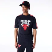 Koszulki męskie - New Era NBA Panel oversize koszulka Chicago Bulls czarno-czerwona - miniaturka - grafika 1