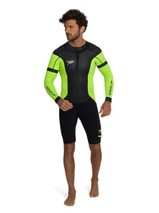 Speedo Kombinezon triathlonowy "Swimrun” w kolorze czarno-zielonym - Kąpielówki męskie - miniaturka - grafika 1