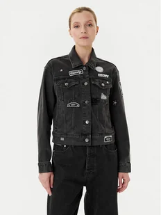 DKNY Kurtka jeansowa P5GCYC72 Szary Regular Fit - Kurtki damskie - miniaturka - grafika 1