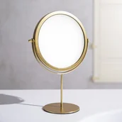 Lusterka do makijażu - Homla, Lusterko Espello Złote 19x27 Cm Do Makijażu - miniaturka - grafika 1