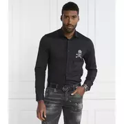 Koszule męskie - Philipp Plein Koszula Sugar daddy Skull&Bones | Regular Fit - miniaturka - grafika 1