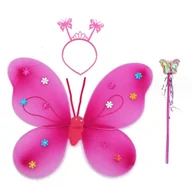 Stroje karnawałowe - Motyl Wróżka Skrzydła Strój Skrzydełka Motylek Przebranie Karnawał Party Bal - miniaturka - grafika 1