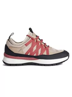 Geox Sneakersy "Dbraiesbabx" w kolorze beżowo-granatowo-różowym - Trampki damskie - miniaturka - grafika 1