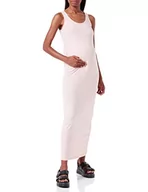 Sukienki - MAMALICIOUS Damska sukienka Mlemma S/L Maxi Dress Plain A, Skóra brzoskwiniowa, XL - miniaturka - grafika 1