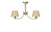 Lampy sufitowe - Lampa mosiężna z dwoma abażurami YA-S2AK - miniaturka - grafika 1