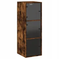 Szafki do salonu - Szafka wisząca, szklane drzwi, przydymiony dąb, - miniaturka - grafika 1