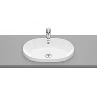 Umywalki - Roca A3270Y5S00 GAP Umywalka blatowa owalna 55x39 cm z przelewem Supraglaze$495 - miniaturka - grafika 1