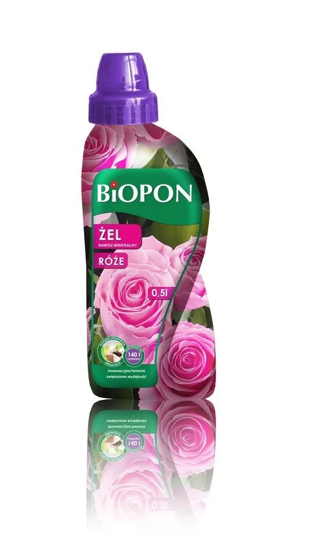 Biopon Nawóz mineralny w żelu do róż, butelka 500ml, marki