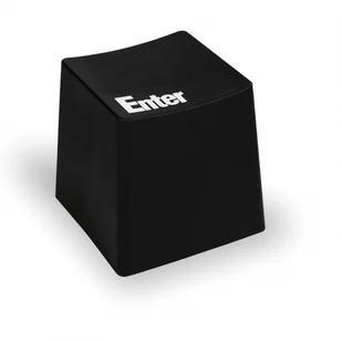 B2B Partner Plastikowy taboret BUTTON, czarny 488039 - Taborety i hokery - miniaturka - grafika 1