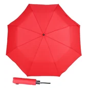 Parasole - Parasolka damska składana automat czerwona + etui - miniaturka - grafika 1