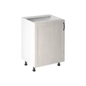 Szafki kuchenne - Szafka Dolna Stojąca 1 Drzwi D60 Lewa Royal Gała Meble Sosna Nordycka, Biały - miniaturka - grafika 1