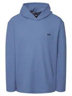 Bluzy męskie - BOSS Bluza Waffle 50535885 Błękitny Regular Fit - miniaturka - grafika 1