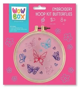 Wow Box. Zestaw do haftowania Motylki - TM Toys - Zabawki kreatywne - miniaturka - grafika 1