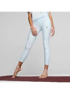 Spodnie sportowe damskie - Puma Legginsy "Studio" w kolorze błękitnym - miniaturka - grafika 1