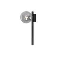 Lampy ścienne - Czarna lampa ścienna, kinkiet z grafitowym kloszem K-5467 z serii PAXI - miniaturka - grafika 1