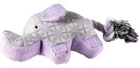 Duvo+ Zabawka Pluszowa dla Psa Słoń Fioletowy - Zabawki dla psów - miniaturka - grafika 1