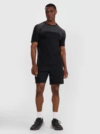 Spodenki męskie - 4F Spodenki treningowe szybkoschnące męskie - czarne L - miniaturka - grafika 1