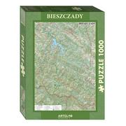 Puzzle - ArtGlob Puzzle 1000 - Bieszczady mapa turystyczna - miniaturka - grafika 1