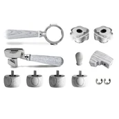 Akcesoria i części do ekspresów do kawy - Zestaw uchwytów i nóżek do ekspresu Lelit Bianca PLA2210 - Białe drewno jesionowe - miniaturka - grafika 1