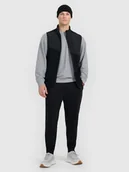 Spodnie sportowe męskie - 4F Spodnie dresowe joggery męskie - czarne XXL - miniaturka - grafika 1