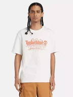 Koszulki męskie - T-shirt męski bawełniany Timberland TB0A5UFU S Biały (194903902261). T-shirty męskie - miniaturka - grafika 1