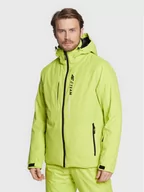 Kurtki narciarskie - 4F Kurtka narciarska H4Z22-KUMN003 Zielony Regular Fit - miniaturka - grafika 1
