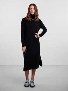Pieces Sukienka dzianinowa Juliana 17126281 Czarny Regular Fit - Sukienki - miniaturka - grafika 1