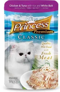 Princess Premium Kot Kurczak, tuńczyk i szprot Saszetka 70g [PPP5] 6759 - Mokra karma dla kotów - miniaturka - grafika 3