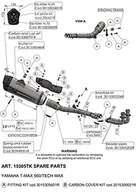 Części motocyklowe - Zestaw uchwytów do rury wydechowej LeoVince zestaw uchwytów do układu wydechowego do Yamaha T-Max 560 - miniaturka - grafika 1