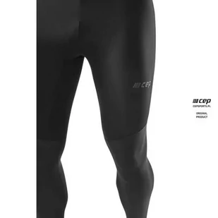 CEP Spodnie kompresyjne męskie TIGHTS ULTRALIGHT czarne - Spodnie sportowe męskie - miniaturka - grafika 3