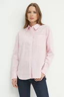 Koszule damskie - Lauren Ralph Lauren koszula bawełniana damska kolor różowy relaxed z kołnierzykiem klasycznym 200932627 - miniaturka - grafika 1